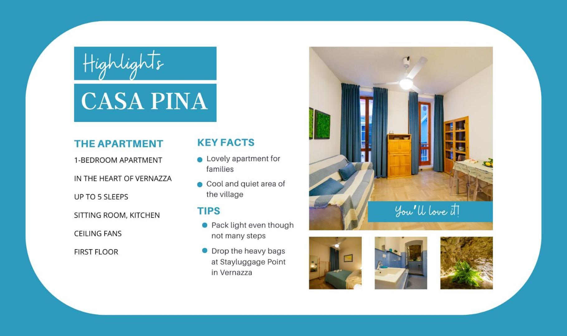 Casa Pina Quiet Apartment ヴェルナッツァ エクステリア 写真